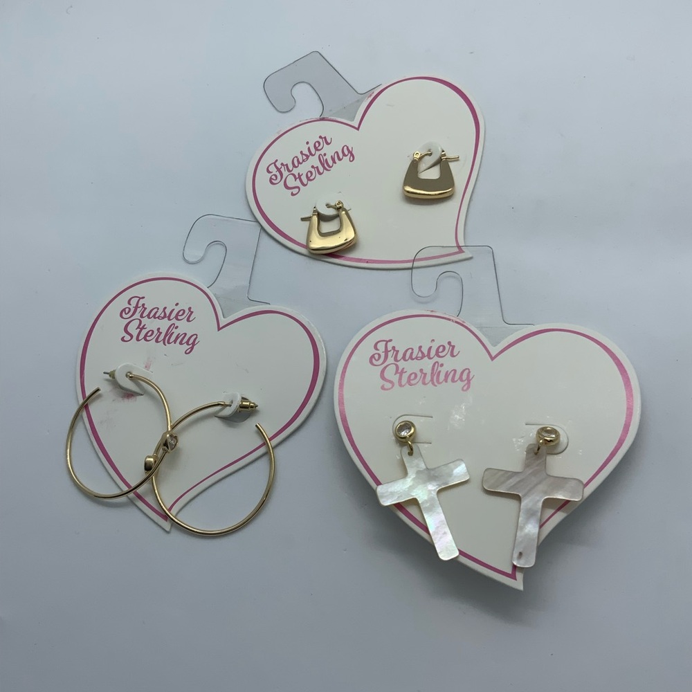 (3) Frasier Sterling Earrings